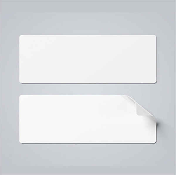 Rectangle labels, rectangle stickers, blank labels, inkjet labels