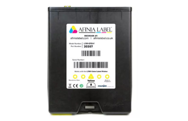 Yellow Ink Cartridge, L701 Label Printer, Afinia