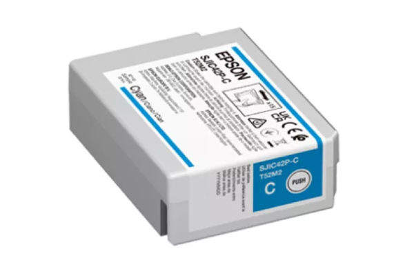 EPSON C4000 Label Printer Ink Cartridge, CYAN